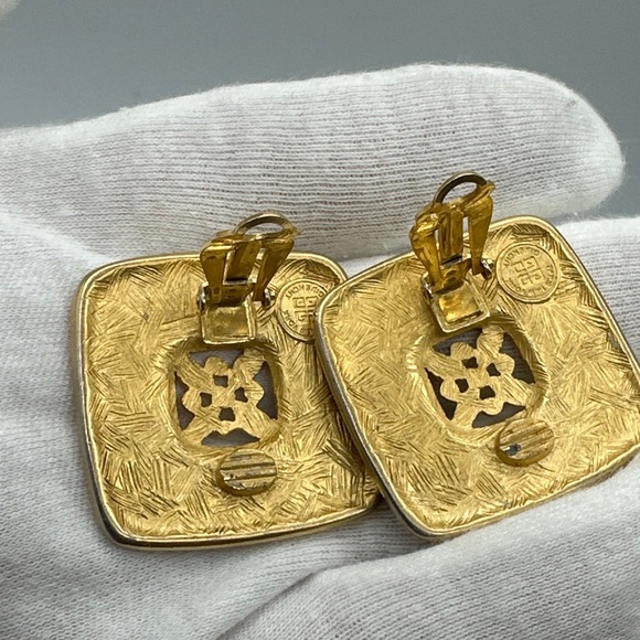 Vintage Givenchy Earrings Clip On 1980’s #370 - Picture 5 of 6